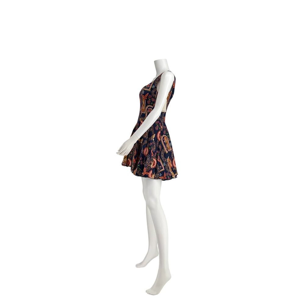NWT Agua Bendita Kristen Mini Dress Floral Medallion Fit Flare Sundress - Picture 3 of 5